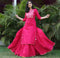 Younari pink flower cotton dress