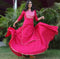 pink cotton flared suit set younari