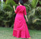 pink cotton dress for summer younari